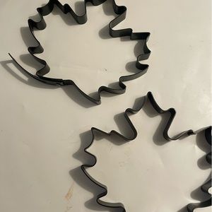 2 autumn leaves pancake or egg molds Williams-Sonoma